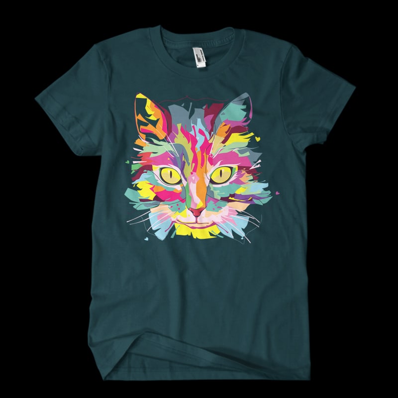 Cat Love Vector t-shirt design vector shirt designs