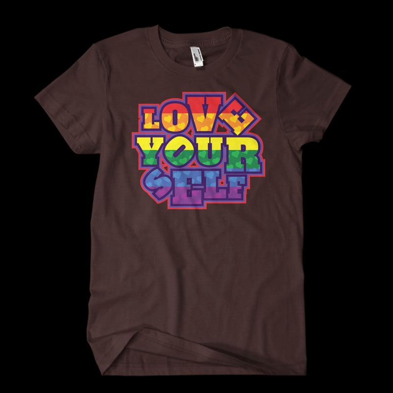 love yourself commercial use t shirt designs