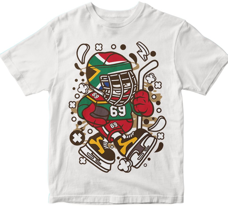 Download African Hockey Kid Svg t-shirt design