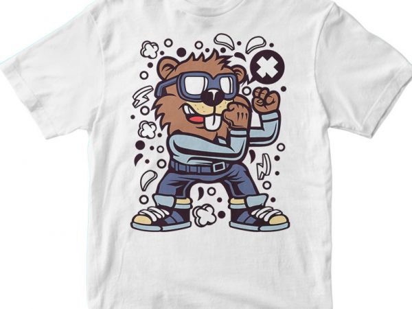 Beaver Fighter t shirt design for purchase - Buy t-shirt designs