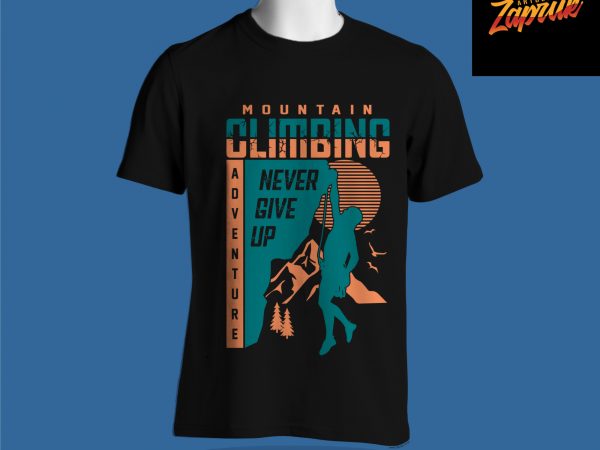 Rock Climbing T-shirt Design Bundle
