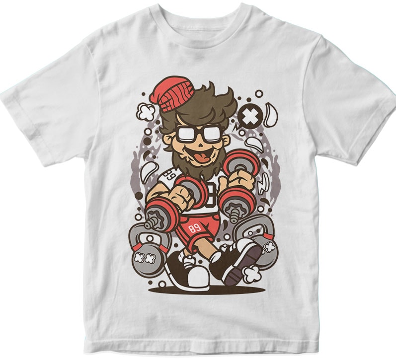 Hipster Gym t shirt design to buy - Buy t-shirt designs