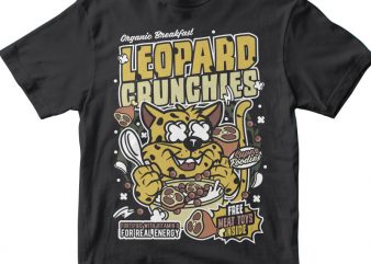 Leopard Crunchies buy t shirt design