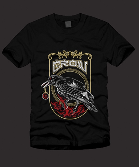 crow t-shirt design - Buy t-shirt designs