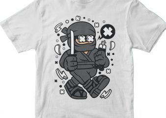 Ninja Kid t shirt design for purchase