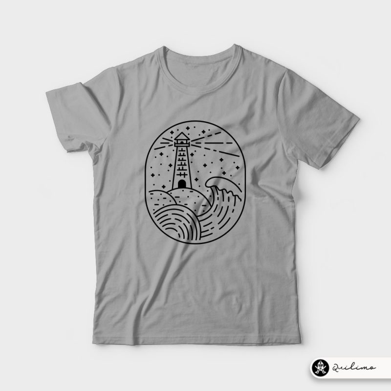 Lighthouse tshirt design for sale