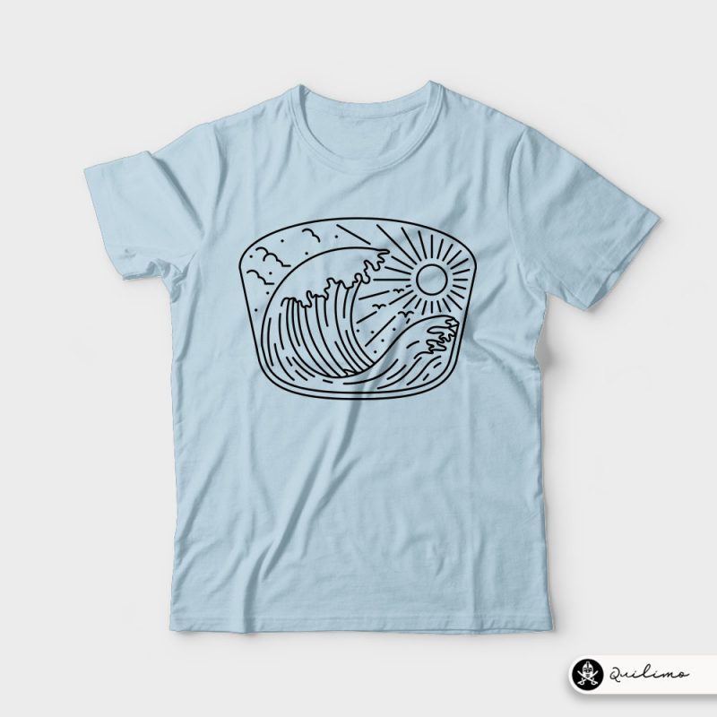 Good Wave t shirt designs for print on demand