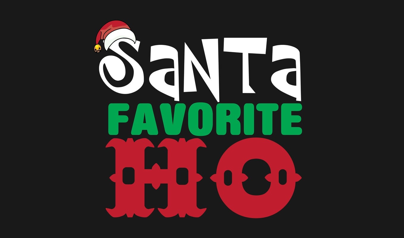 Download Santa Favorite Ho T Shirt Design To Buy Buy T Shirt Designs PSD Mockup Templates