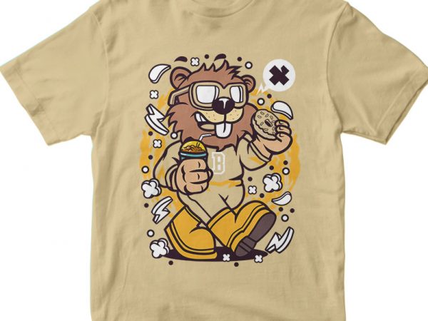 Super Beaver t shirt design for sale - Buy t-shirt designs