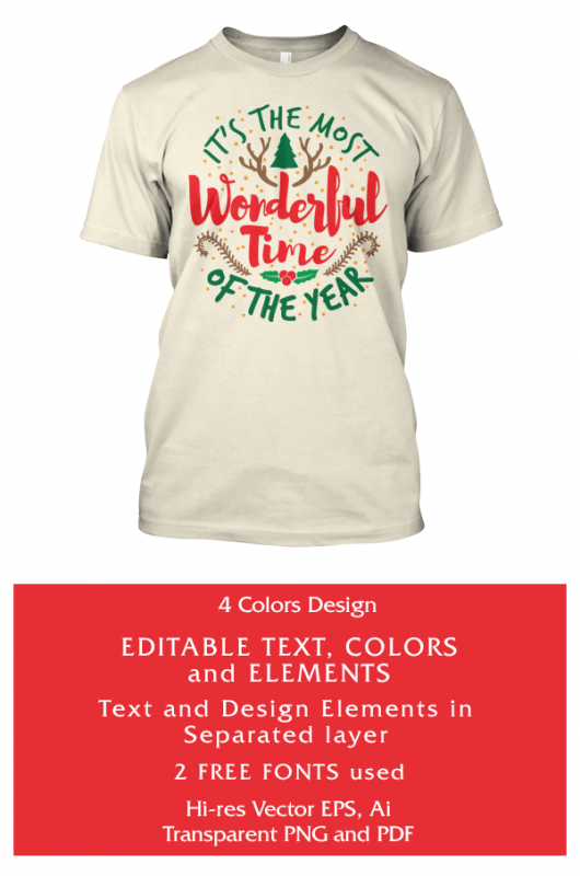 Most Wonderful Time tshirt design for sale