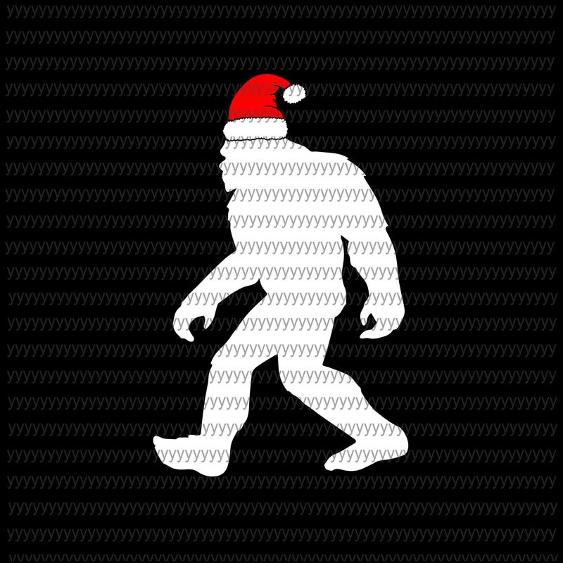 Download Bigfoot SVG, Bigfoot Yeti Sasquatch Ugly Christmas Sweater ...