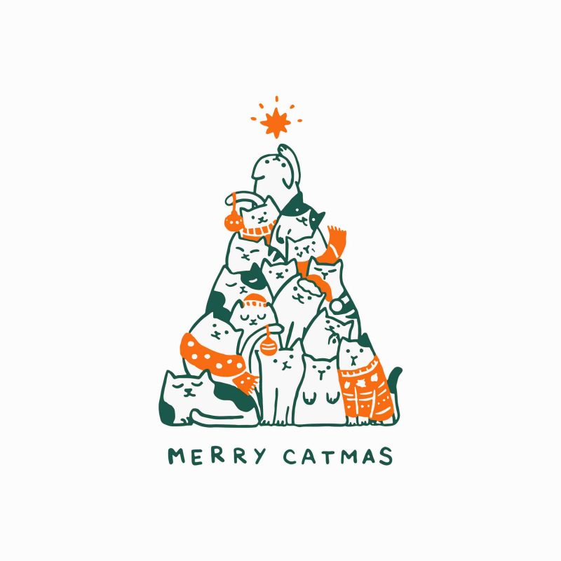 Download Merry Catmas Svg Merry Catmas Funny Cats Christmas Tree Xmas Svg Png Dxf Eps File Vector T Shirt Design Template Buy T Shirt Designs