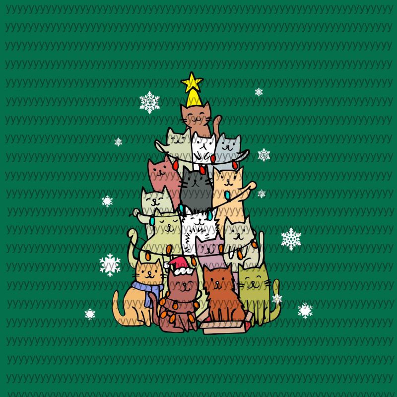 4 design, Merry Catmas Svg, Merry Catmas Funny Cats Christmas Tree Xmas Svg, Merry Woofmas svg, Merry Woofmas Christmas Dog Fan svg, Png, Dxf, Eps file buy t shirt designs artwork