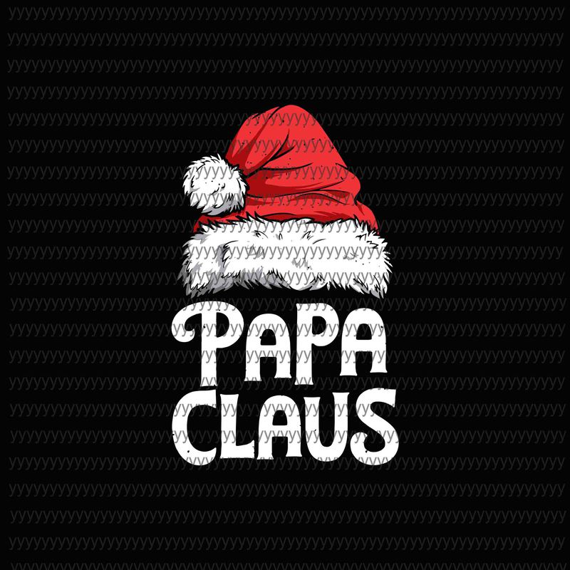 Download Papa Claus svg, png, dxf, eps file print ready vector t shirt design - Buy t-shirt designs