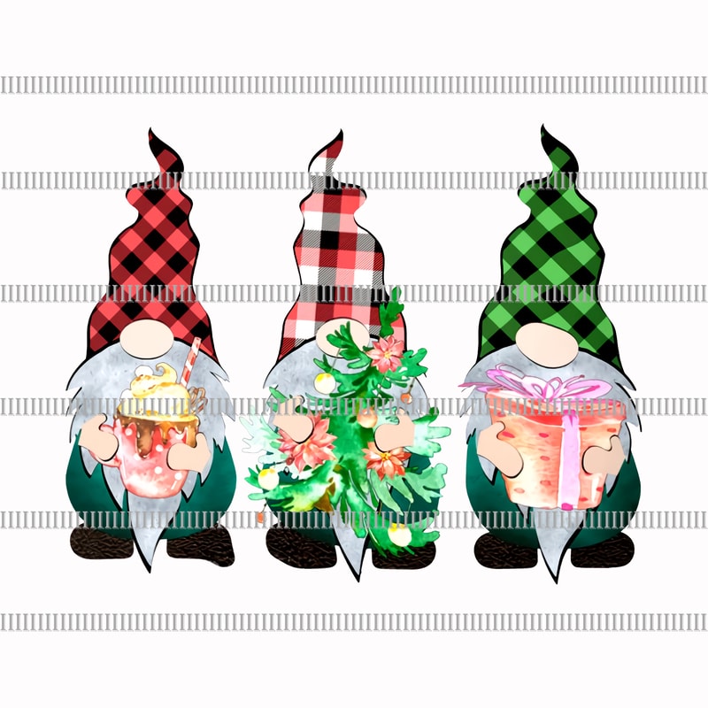 Three Gnomies Christmas Png,christmas Gnomes Png T-shirt Design For 