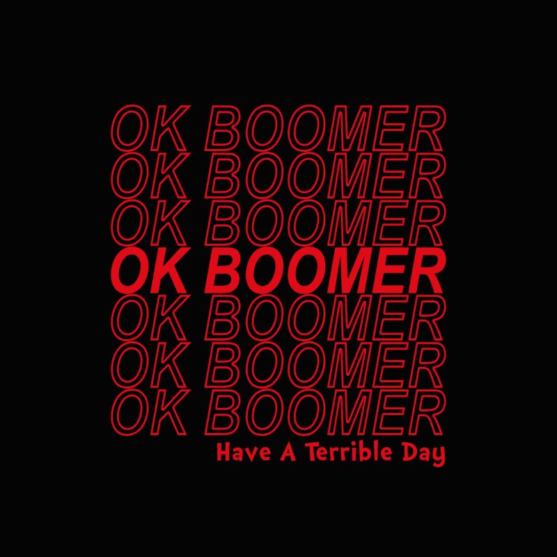 OK Boomer for Teenagers Millenials Gen Z Funny Meme svg, png, dxf, eps, Have A Terrible Day svg, png, dxf, eps file vector t shirt