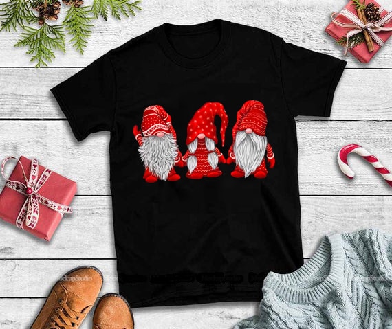 Three gnomes in red costume Christmas png,three gnomes red design buy t shirt designs artwork