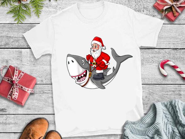 Santa claus riding shark christmas,santa claus riding shark christmas png buy t shirt design