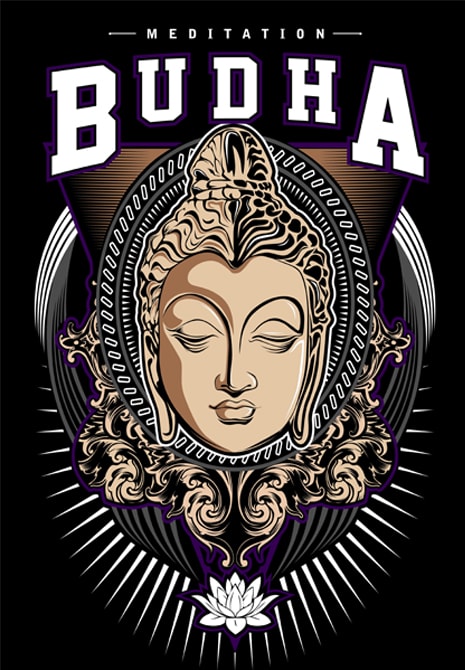 Budha T-shirt vector - Buy t-shirt designs