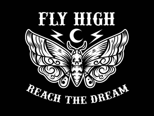 Fly high tshirt design