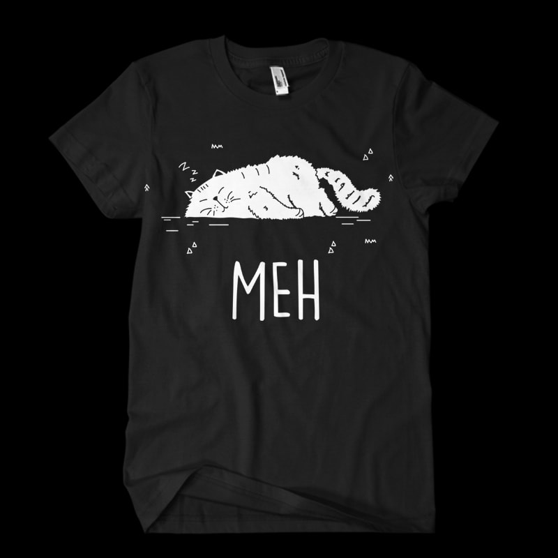 Meh Vector t-shirt design t shirt designs for print on demand