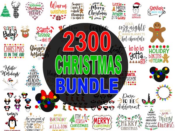 Download 2300 Christmas Bundle 90 Off Svg Png Dxf Eps And Font Christmas Sayings Svg Bundle