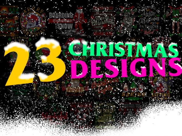 Bundle of 23 christmas designs