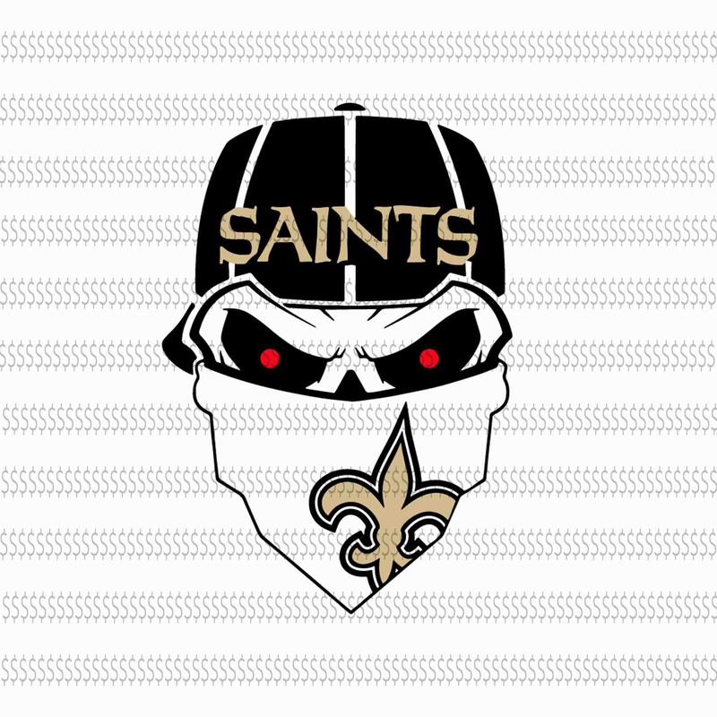 Download Skull new orleans saints svg,New Orleans Saints svg,New ...