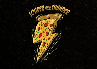 the power of pizza Graphic t-shirt design