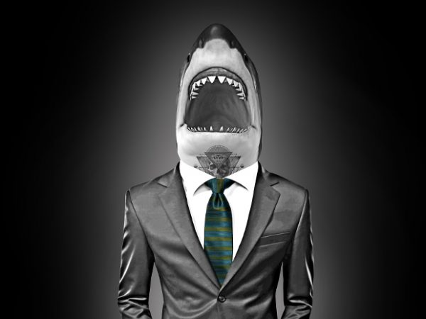 Gentleshark t shirt design for sale