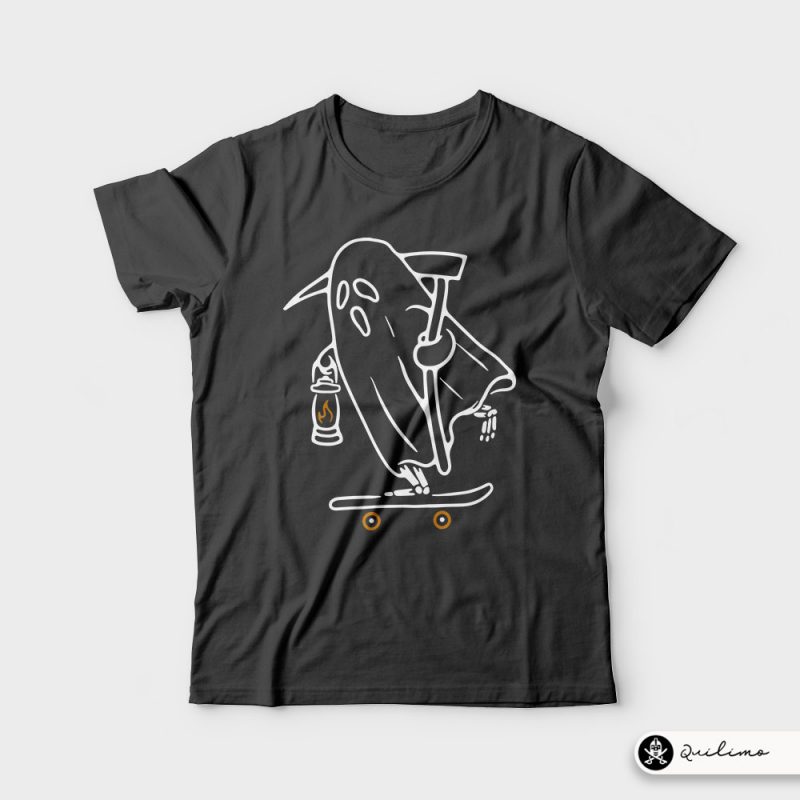 Ghost Skateboarding vector shirt designs