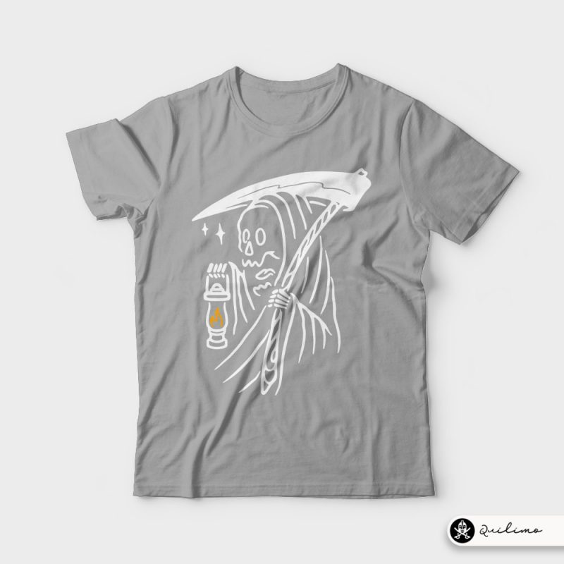 Grim Reaper and Lighting vector shirt designs