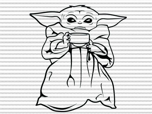 Download Baby Yoda Illustration Vector Free Premium Vector Download