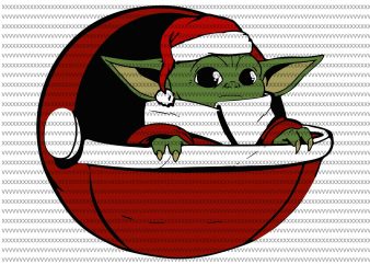 Download The Mandalorian The Child svg , Baby Yoda christmas svg ...