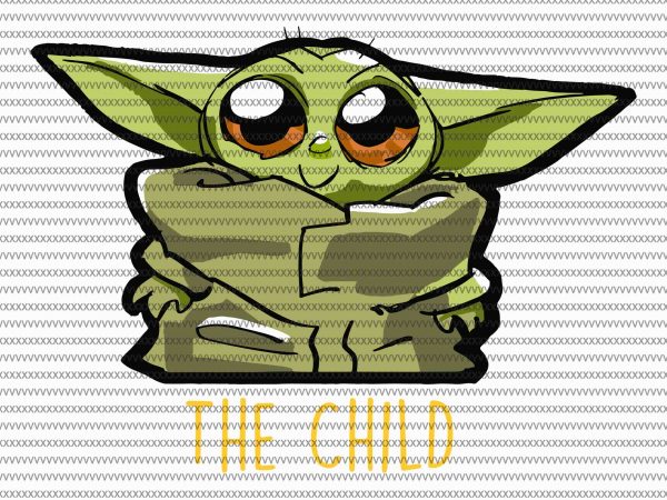 Mandalorian And Baby Yoda Cartoon Art