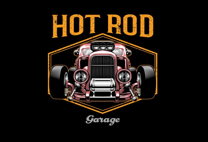 hotrod Vector t-shirt design - Buy t-shirt designs