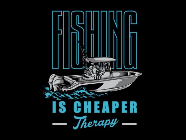 Fishing Boat Vector t-shirt design - Buy t-shirt designs
