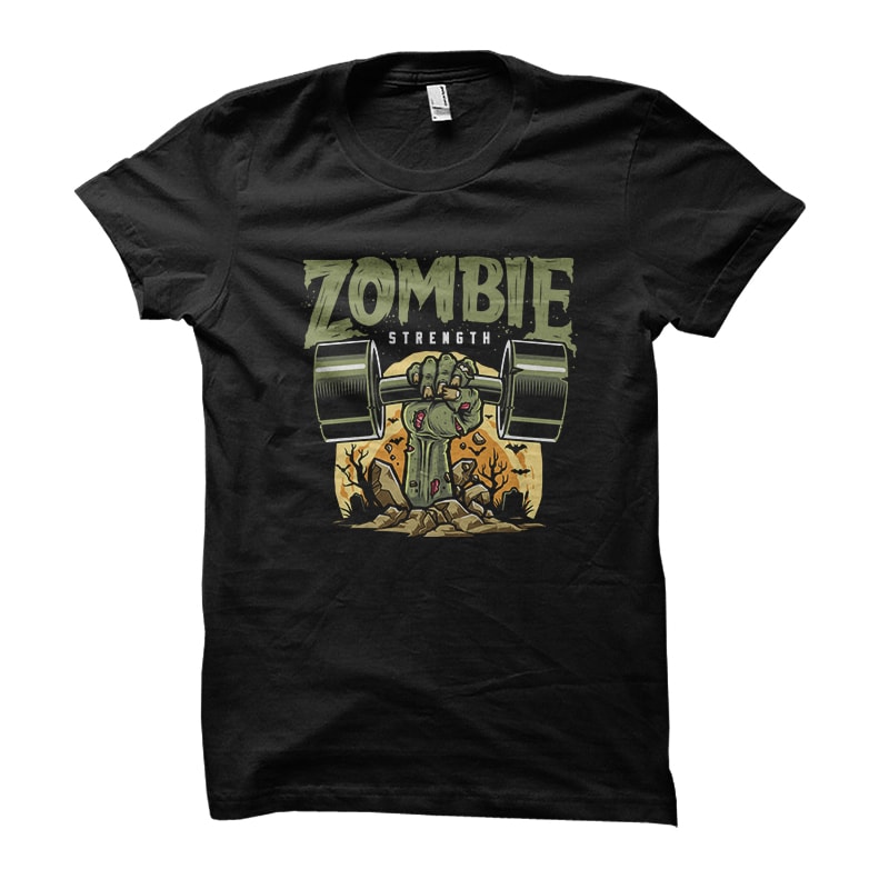 Zombie Ztrenght Vector t-shirt design - Buy t-shirt designs