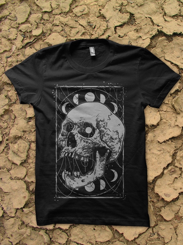 detailed skull bundle tshirt design