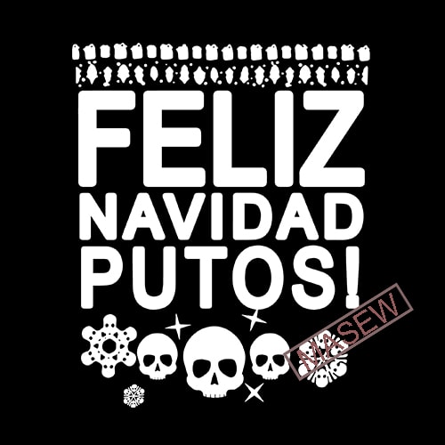 Feliz navidad putos svg, putos svg, merry christmas putos svg, silhouette svg, t-shirt design