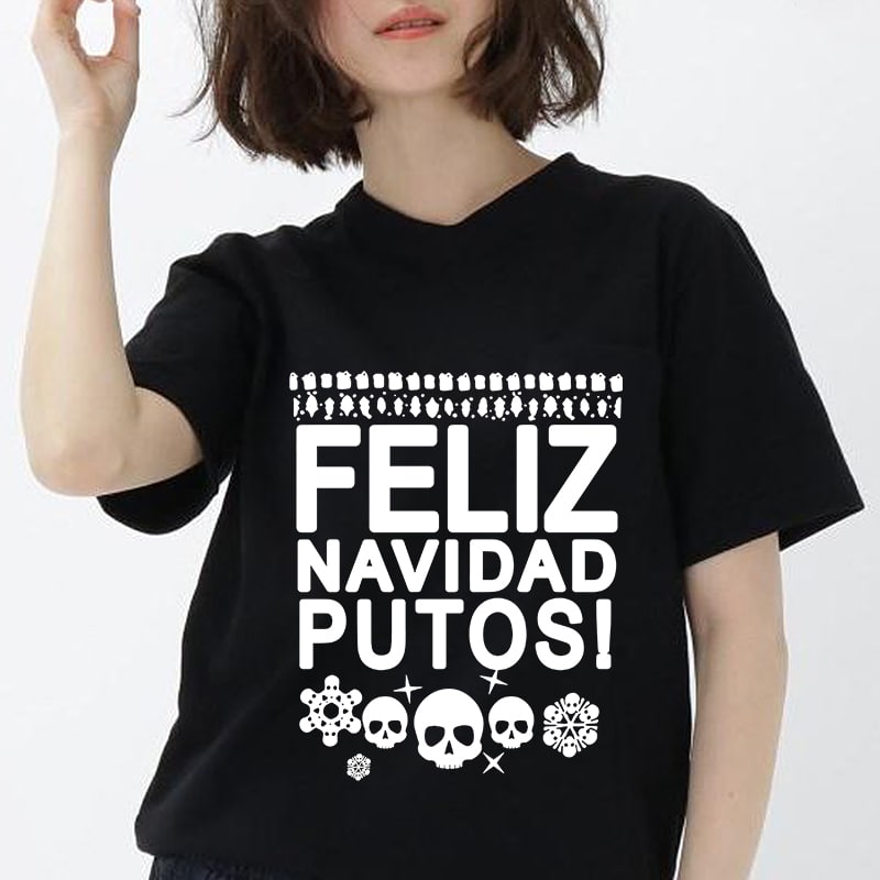 Feliz navidad putos svg, putos svg, merry christmas putos svg, silhouette svg, t-shirt design digital download t shirt design png