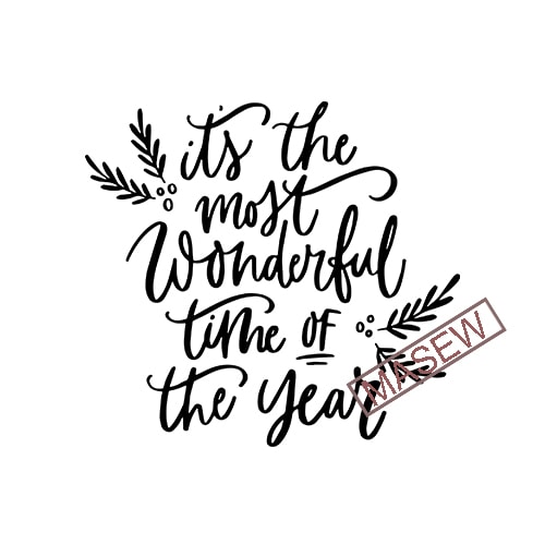 It’s the most wonderful time of the year SVG, Christmas SVG file, Hand ...