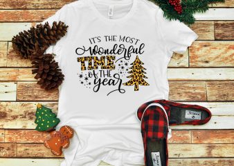 It’s The Most Wonderful Time Of The Year Leopard Christmas PNG buy t shirt design artwork