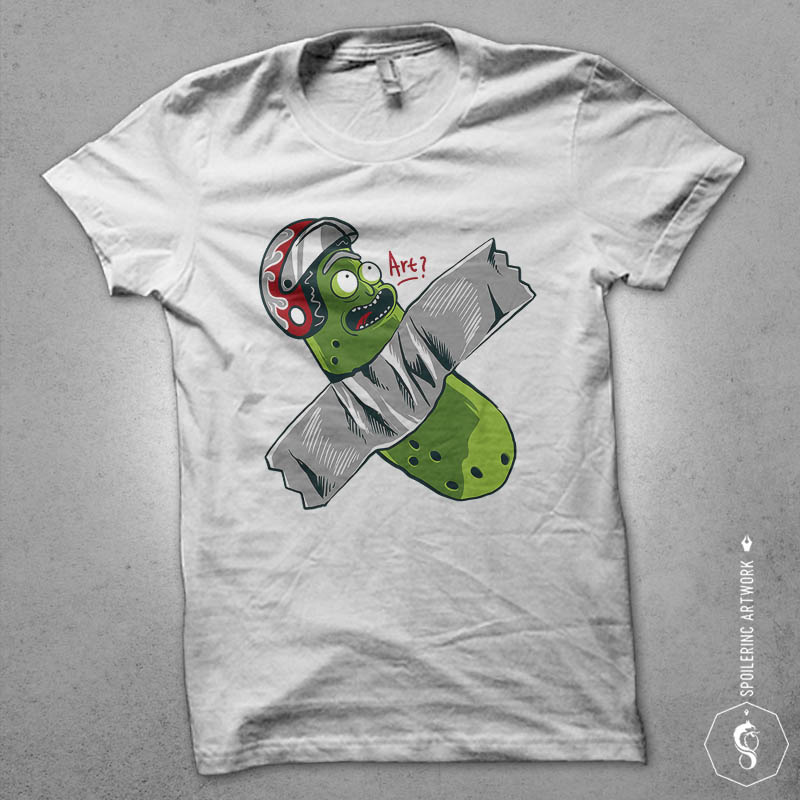 pickle taped Graphic t-shirt design tshirt-factory.com