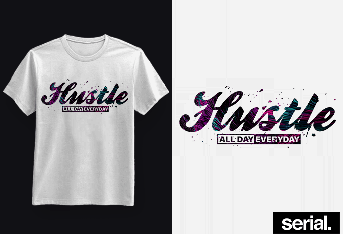 âš«ï¸  Êœá´œsá´›ÊŸá´‡ á´‡á´ á´‡Ê€Ê á´…á´€Ê  âš«ï¸  Entrepreneur T-Shirt Design - Buy t-shirt designs