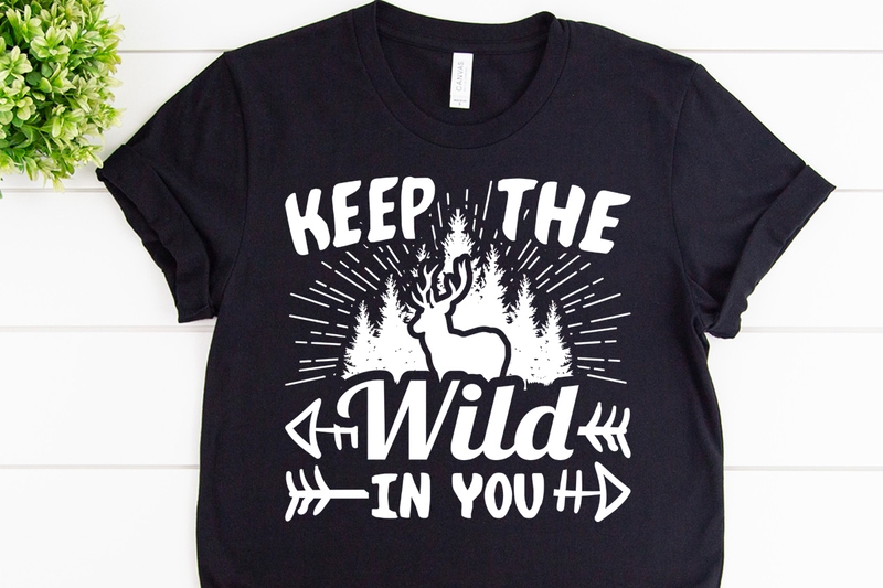 Keep the wild in you svg design for adventure mug - Buy t-shirt designs