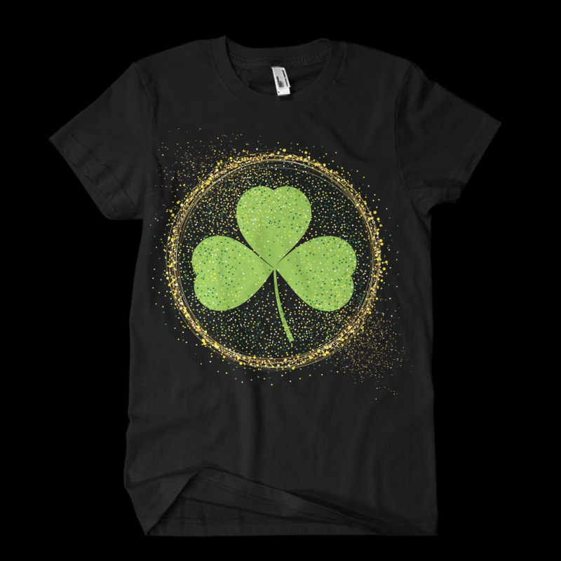 clover t shirt design graphic