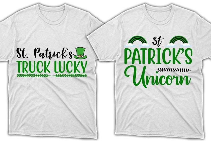 80 Print Ready St. Patrick's Day quotes T-shirt Designs Bundle