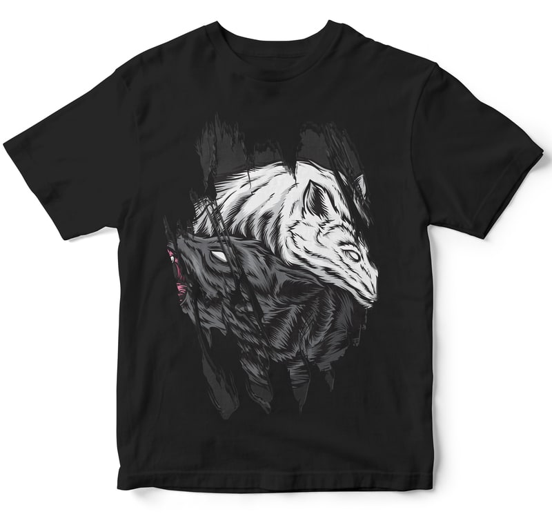 100 TORN TEES DESIGN BUNDLES ILLUSTRATION ANIMAL - Buy t-shirt designs