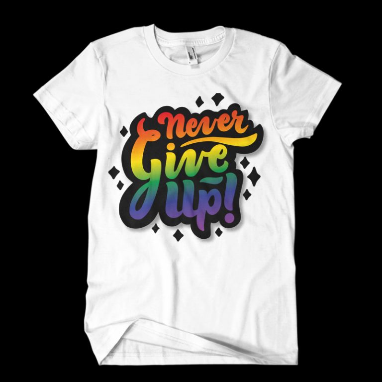 lgbt text t shirt design png - Buy t-shirt designs